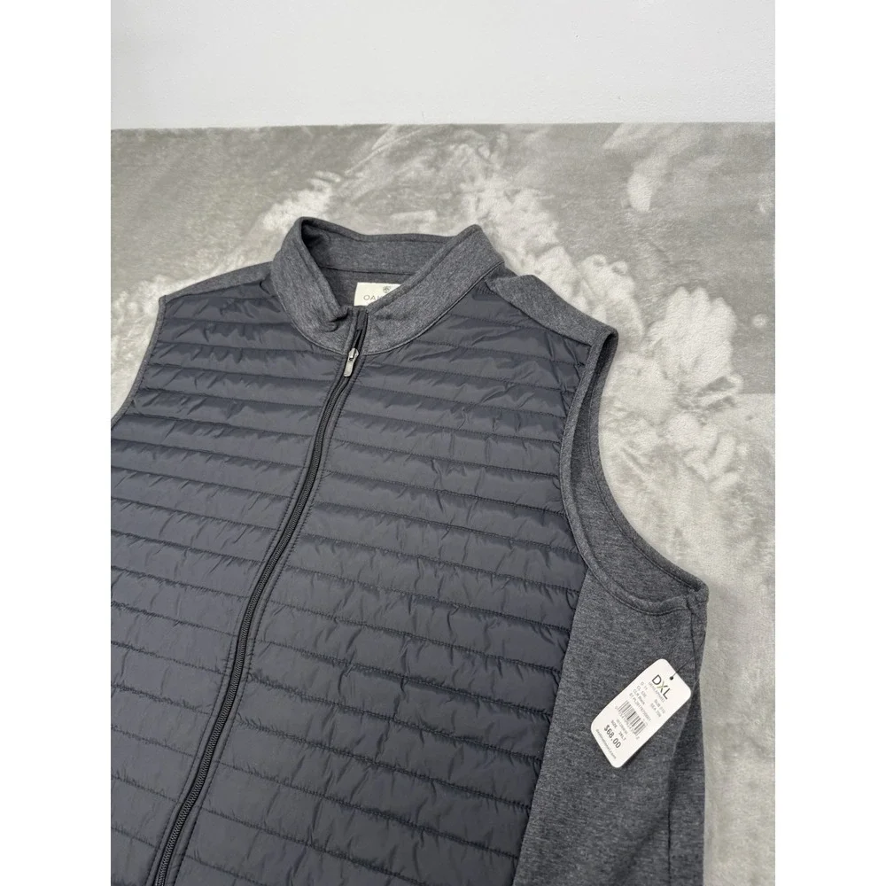 Oak Hill Puffer Vest Mens 3XLT Gray Black‎ Business Casual Finance Hiking NWT